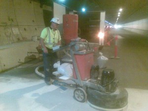 Grinding at Clem 7 Tunnel